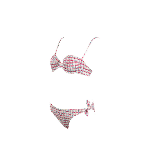 Chanel size 34 swimwear set Polyester/Elastane pink
