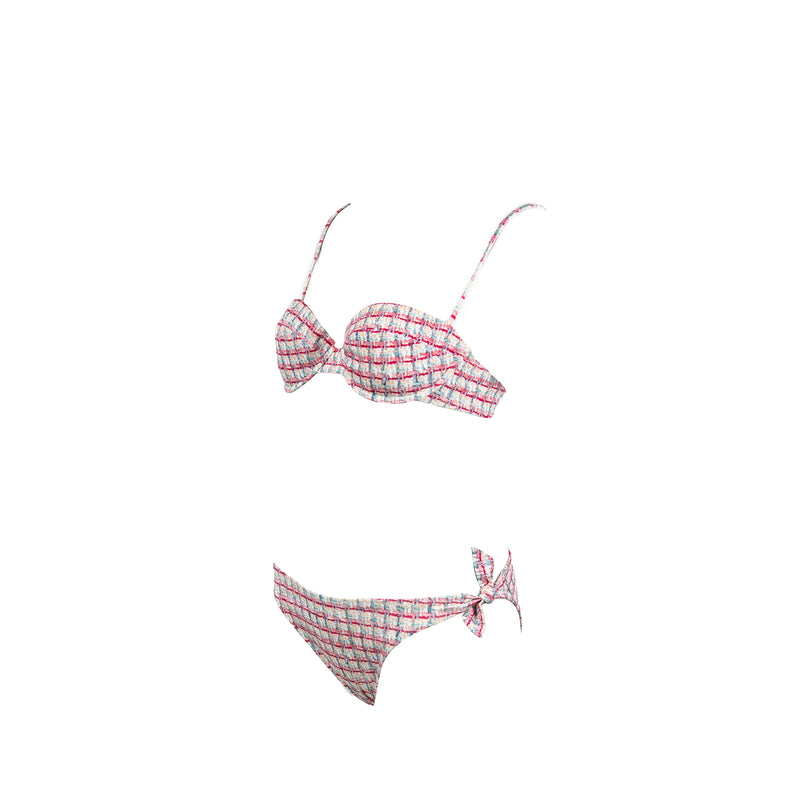 Chanel size 34 swimwear set Polyester/Elastane pink
