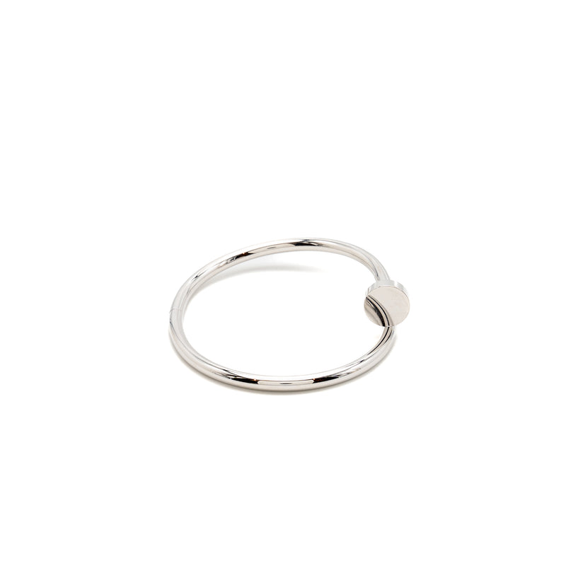Cartier size 17 Juste un Clou bracelet Classic model white gold