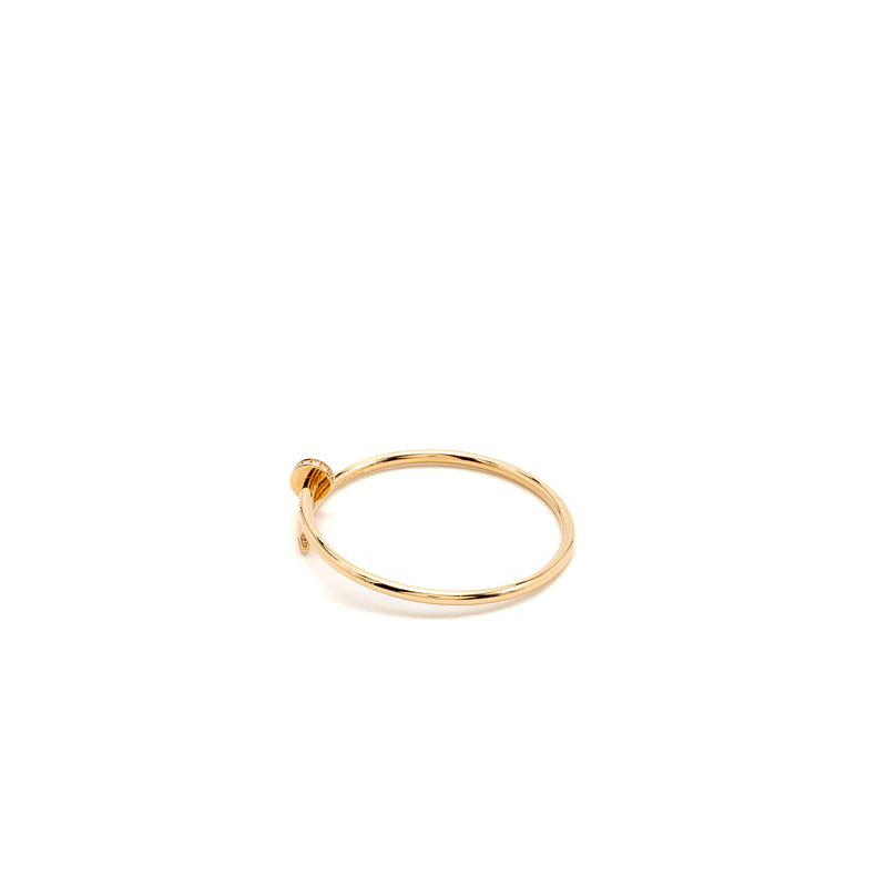 Cartier Size 15 Juste Un Clou Bracelet, Small Model Rose Gold Diamonds