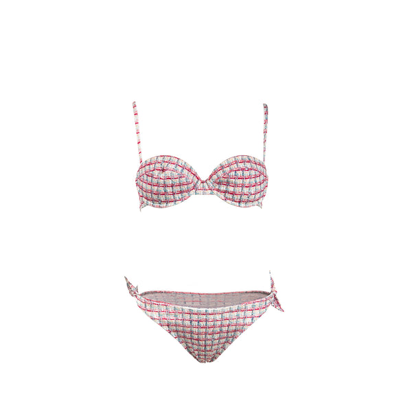 Chanel size 34 swimwear set Polyester/Elastane pink