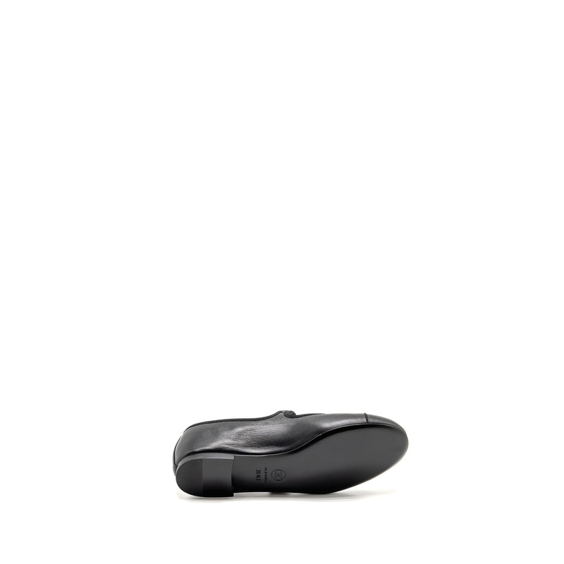 Chanel size 36.5 Mary Jane’s ballet lambskin black