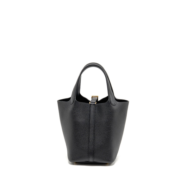 Hermes Picotin 18 Lock Bag Clemence BLACK GHW Stamp U