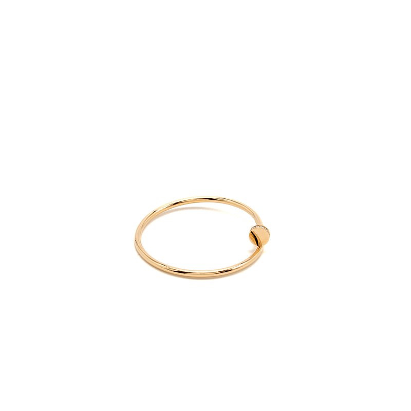Cartier Size 15 Juste Un Clou Bracelet, Small Model Rose Gold Diamonds