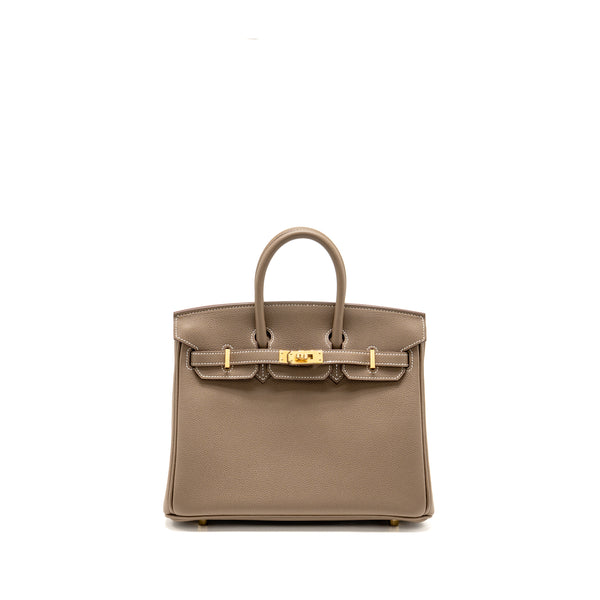 Hermes Birkin 25 Togo Etoupe GHW Stamp B
