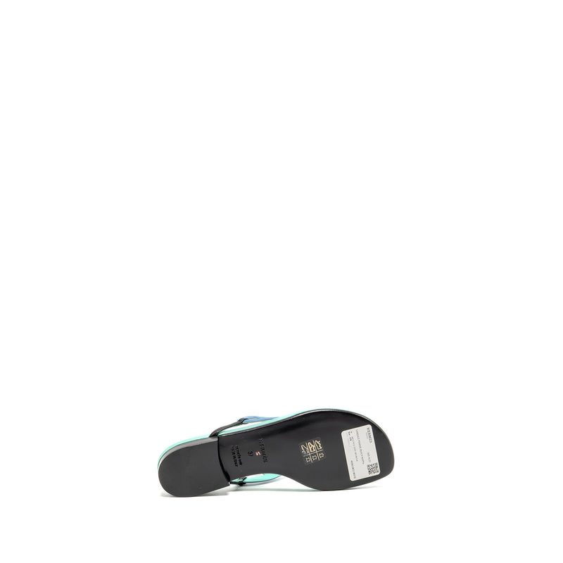 Hermes Size 37 Agneau Beach sandals multicolour