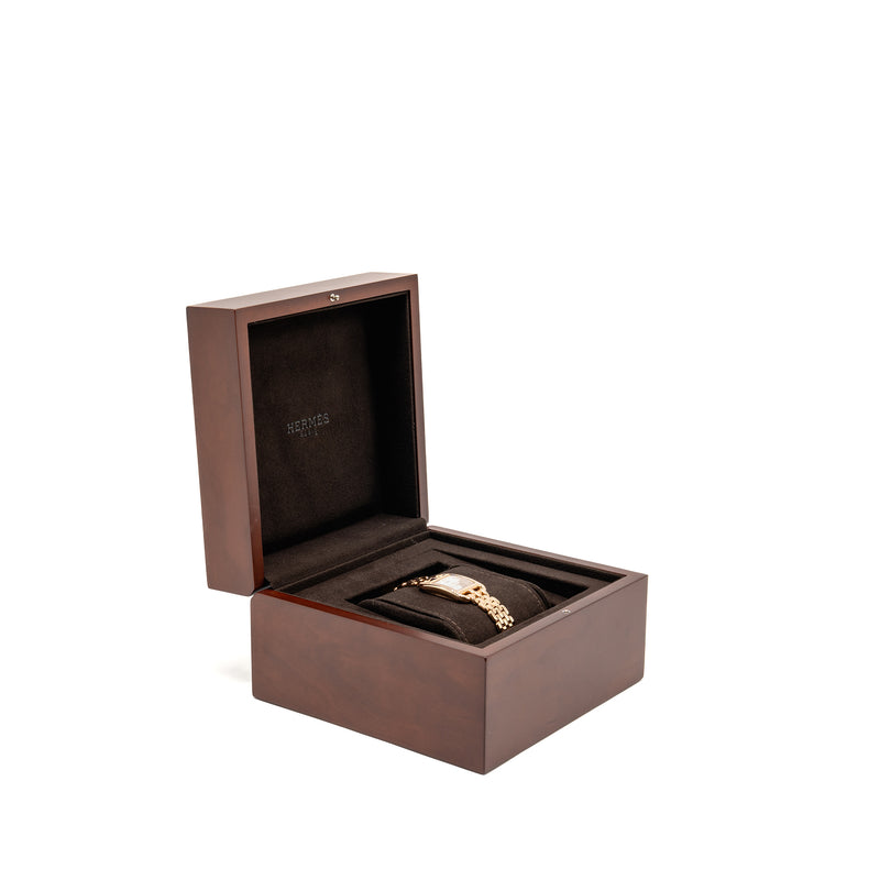 Hermes Cape Cod Watch Small Model 31mm Rose Gold, Diamonds