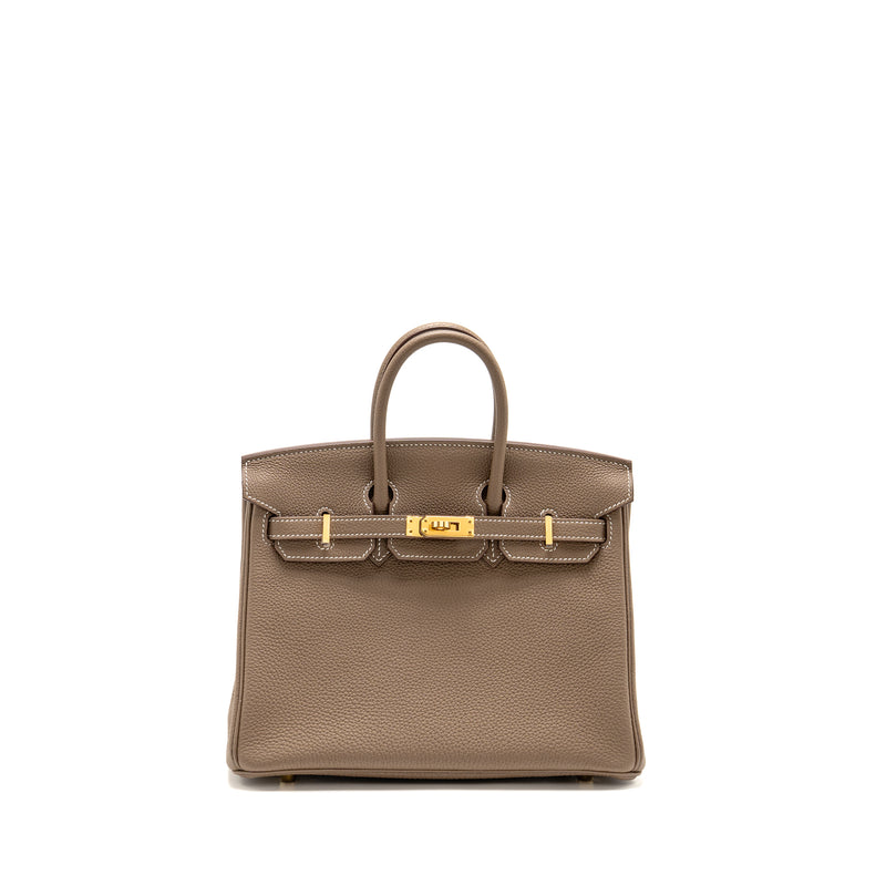 Hermes Birkin 25 Togo Etoupe GHW Stamp Z