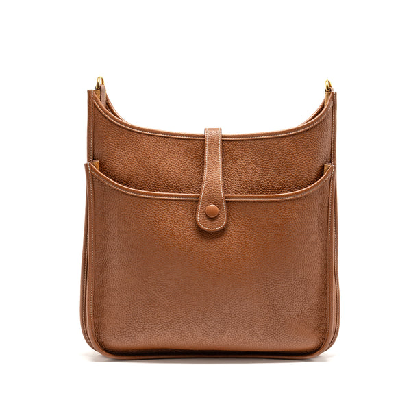 Hermes Evelyne 33 clemence gold GHW stamp D