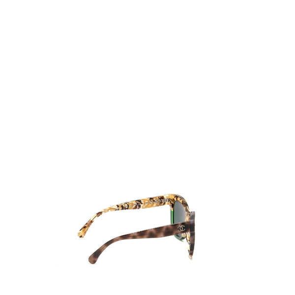 Chanel Acetate Square CC Sunglasses Tortoise Shell Brown SHW 71347A