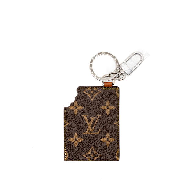 Louis Vuitton Chocolate Bar Figurine Key Holder/ Bag Charm Leather Brown SHW