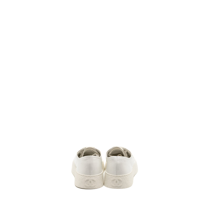 Chanel size 36.5 sneakers calfskin white LGHW
