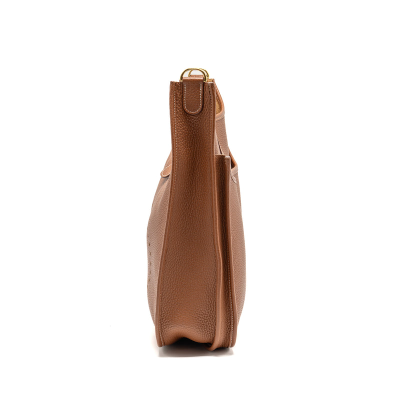 Hermes Evelyne 33 clemence gold GHW stamp D