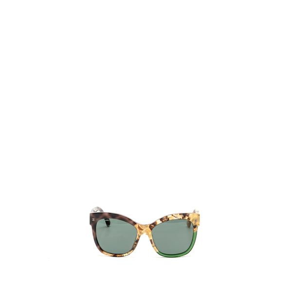 Chanel Acetate Square CC Sunglasses Tortoise Shell Brown SHW 71347A