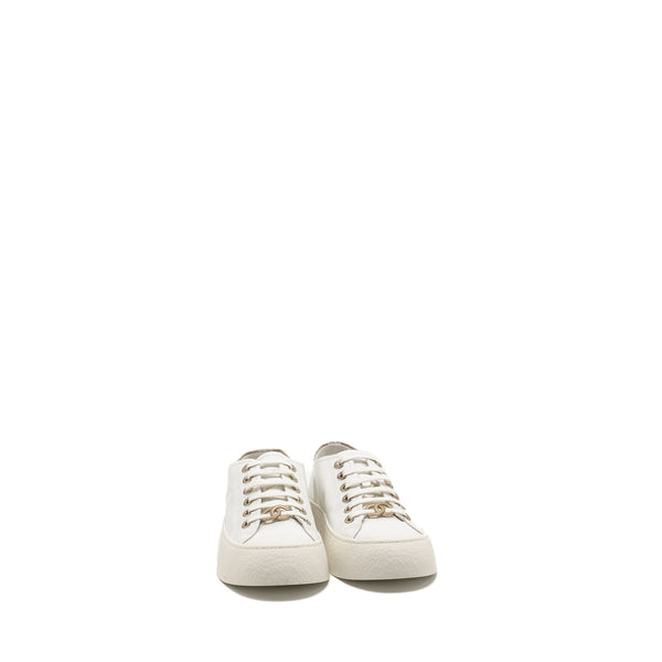 Chanel size 36.5 sneakers calfskin white LGHW