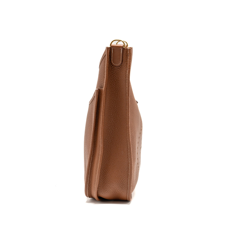 Hermes Evelyne 33 clemence gold GHW stamp D
