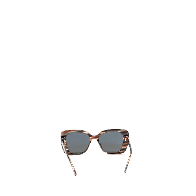 Chanel Rectangle Sunglasses Acetate Black Polar Grey Gradient LGHW A71533