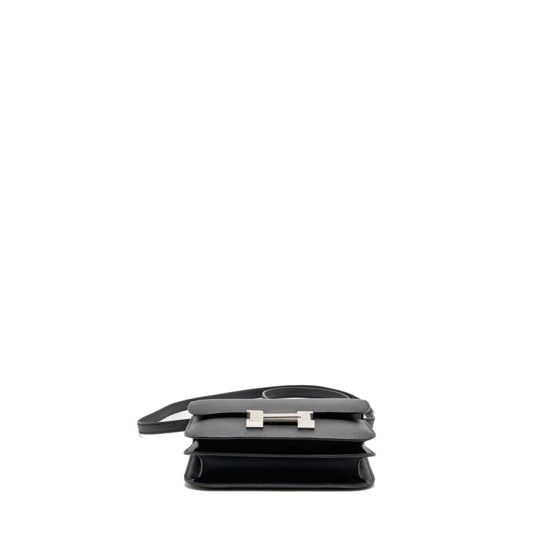 Hermes Mini Constance Epsom Black SHW Stamp W