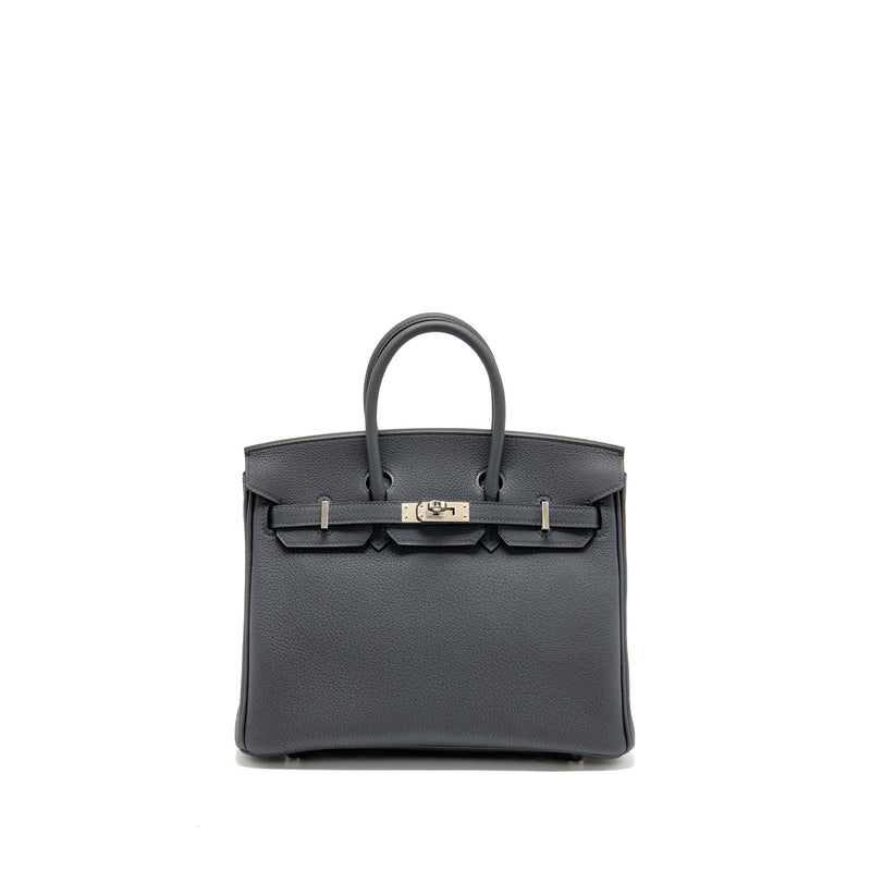 Hermes Birkin 25 Togo Gris Misty SHW Stamp W