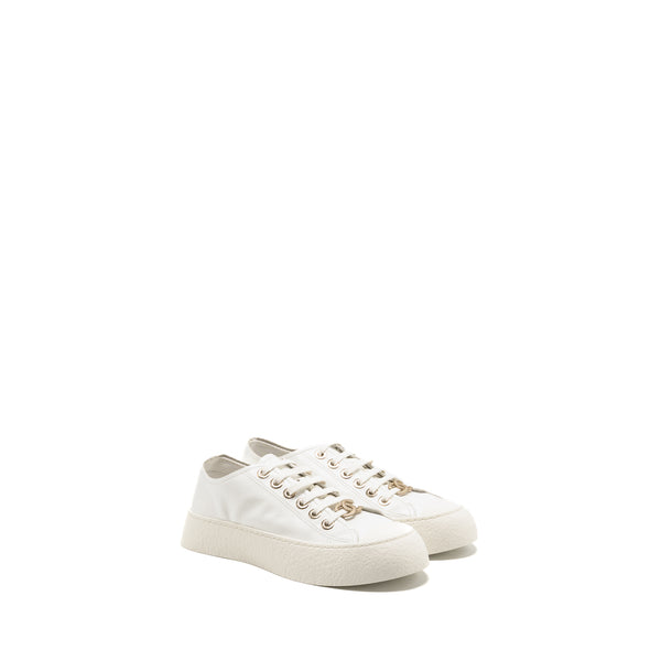 Chanel size 36.5 sneakers calfskin white LGHW