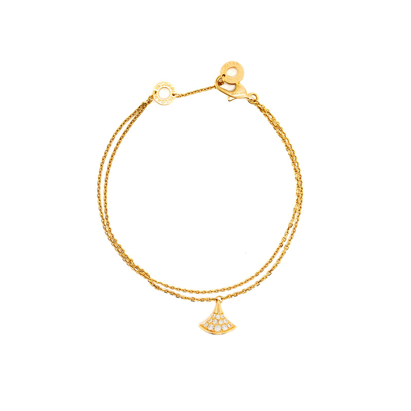 Bvlgari size S/M Diva’s Dream Bracelet 18k rose gold with diamonds