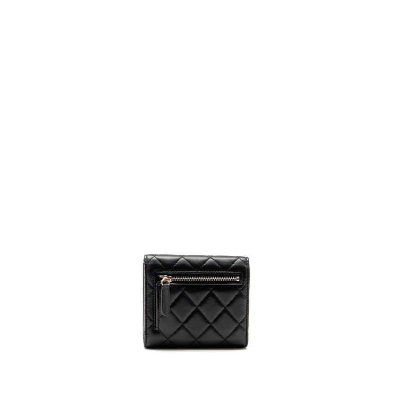 Chanel Small Classic Flap Wallet Lambskin Black SHW