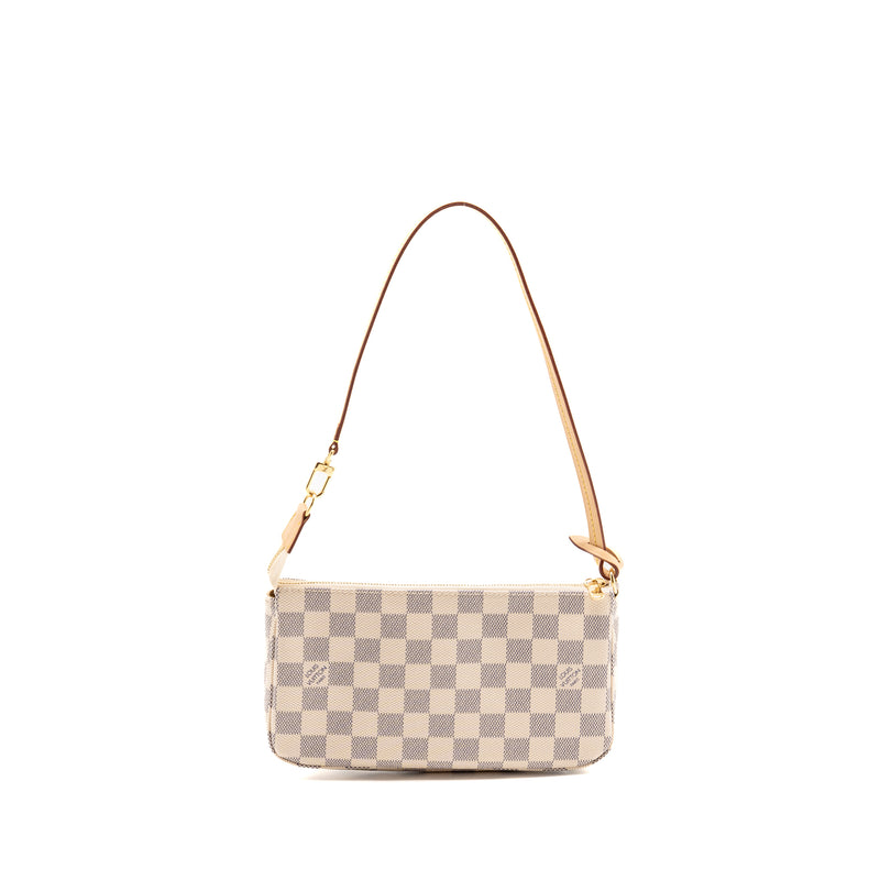 Louis Vuitton Pochette Accessories Damier Azur Canvas GHW