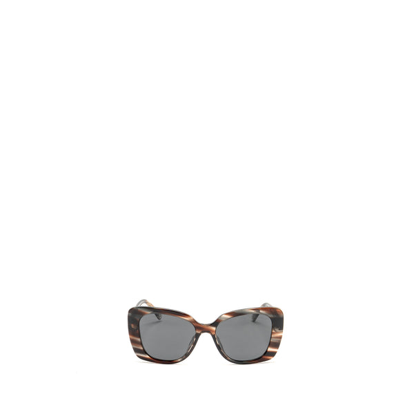 Chanel Rectangle Sunglasses Acetate Black Polar Grey Gradient LGHW A71533
