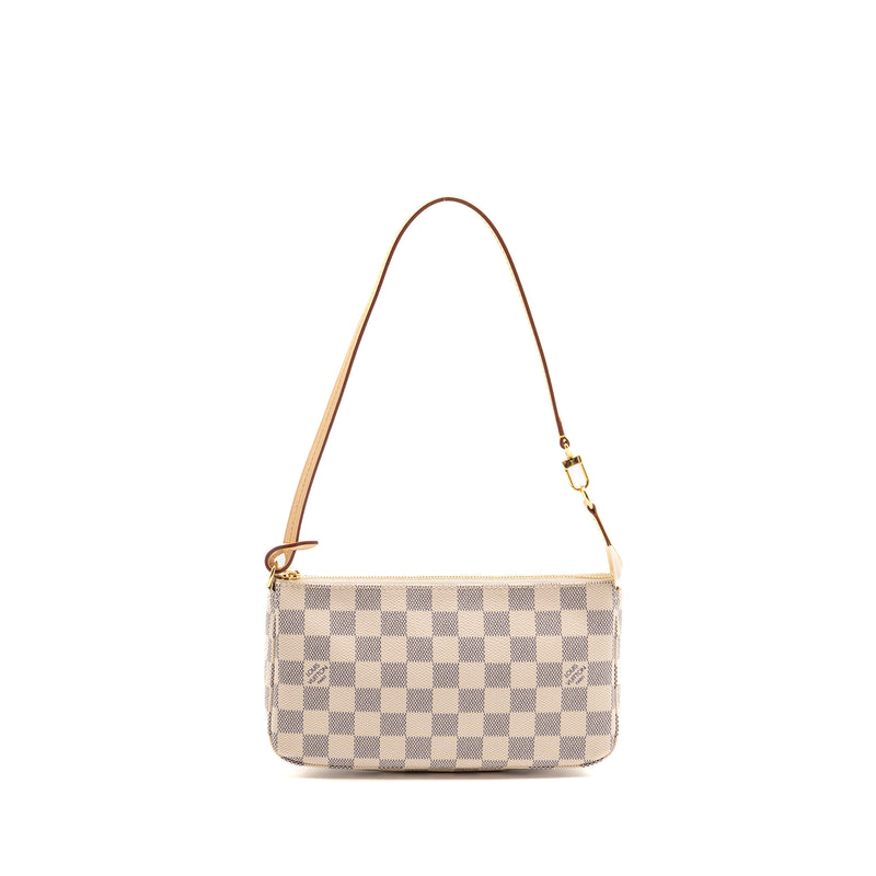 Louis Vuitton Pochette Accessories Damier Azur Canvas GHW