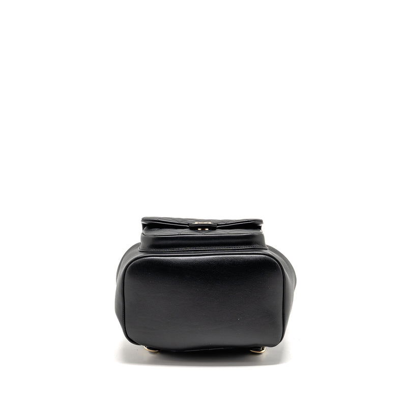 Chanel Large Duma Backpack Calfskin Black LGHW (microchip)