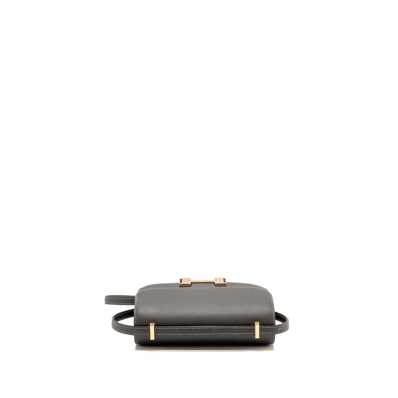 Hermes mini constance epsom graphite LGHW stamp B