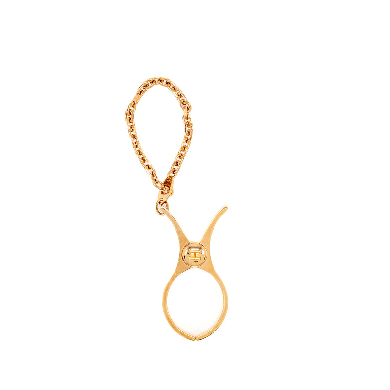 Hermes Filou Glove clip rose gold tone