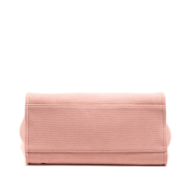 Chanel Devauille Tote Bag Canvas/Leather Pink/White SHW (Microchip)