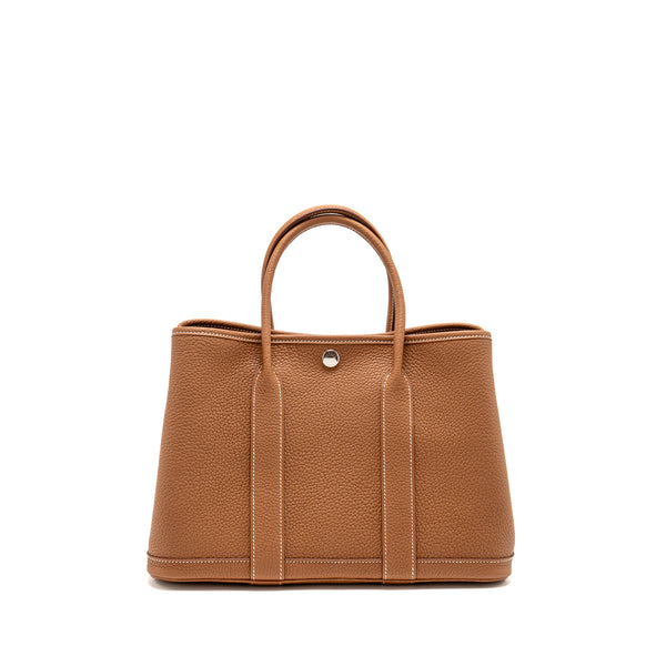 Hermes Garden Party 30 Negonda Gold SHW Stamp W