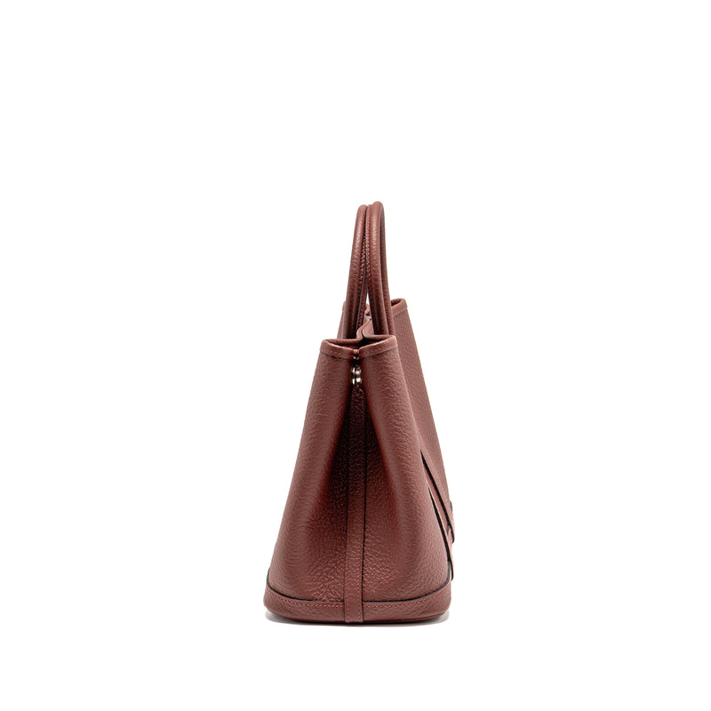Hermes Garden Party 30 Country leather rouge H SHW stamp Y