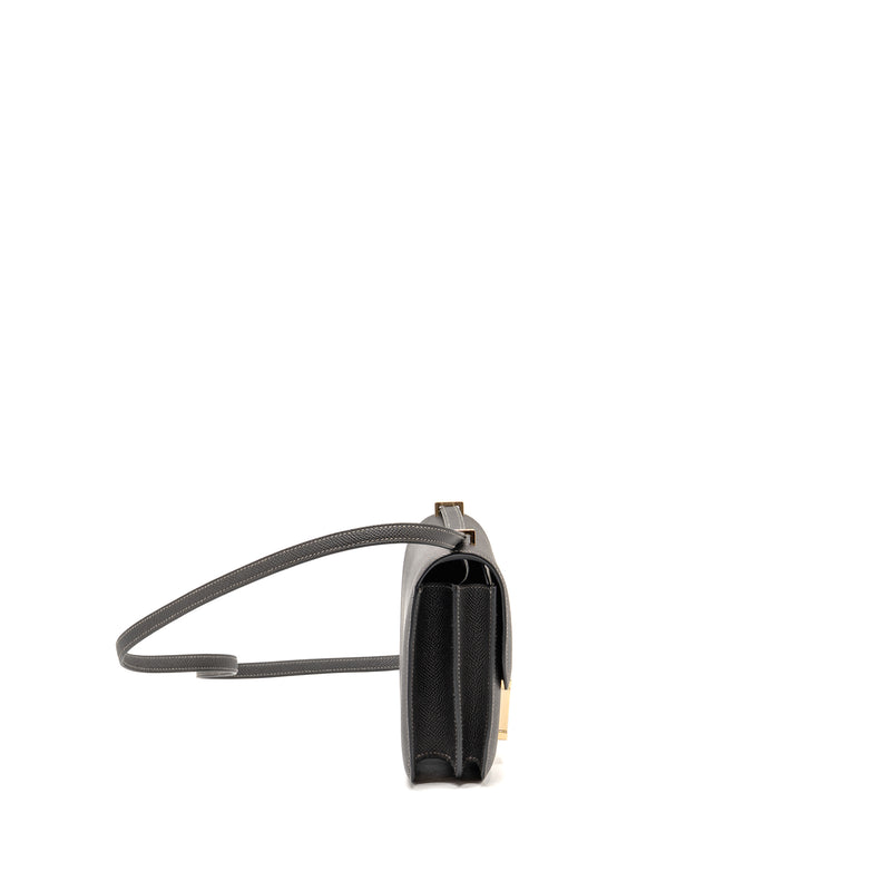 Hermes mini constance epsom graphite LGHW stamp B