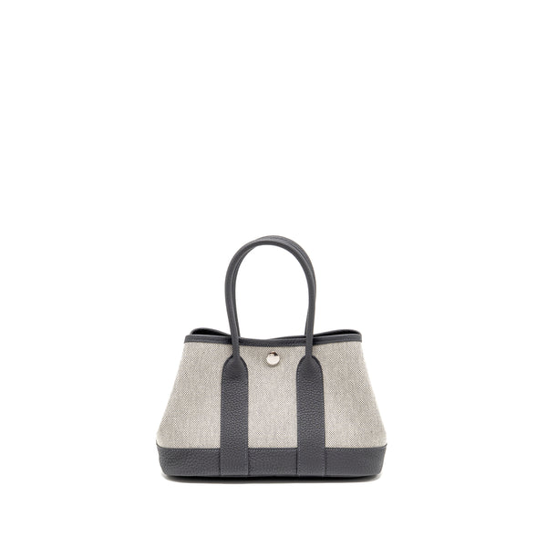 Hermes Neo Garden Party 23 Canvas/Negonda Ecru/Ardoise SHW Stamp K