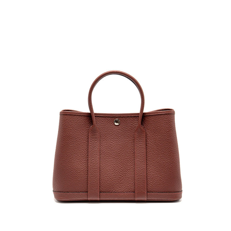Hermes Garden Party 30 Country leather rouge H SHW stamp Y