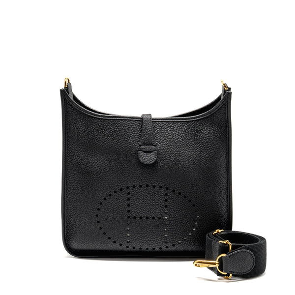 Hermes Evelyne 29 Clemence black GHW stamp Z