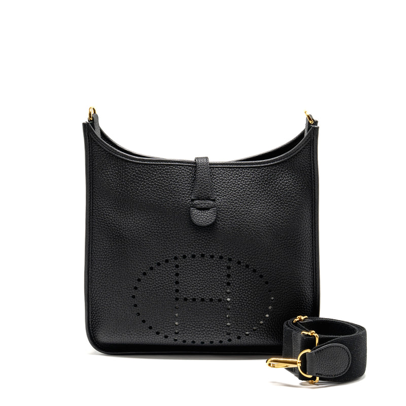 Hermes Evelyne 29 Clemence black GHW stamp Z