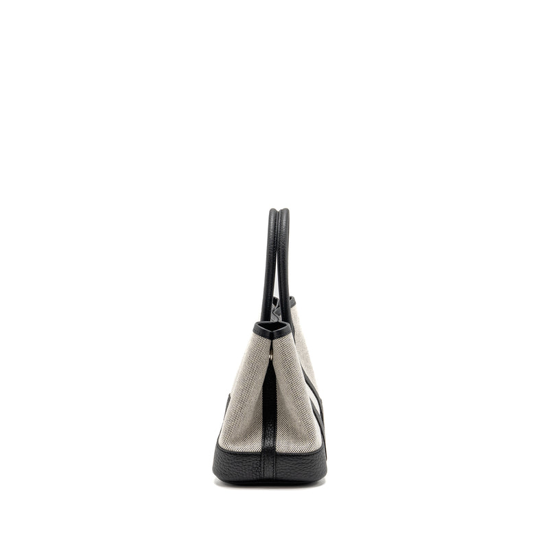Hermes Garden Party 23 Canvas/Negonda Ecru-Black/Black SHW Stamp W