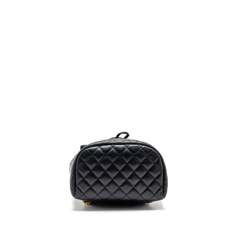 Chanel Small Urban Spirit Quilted Backpack Calfskin Black GHW