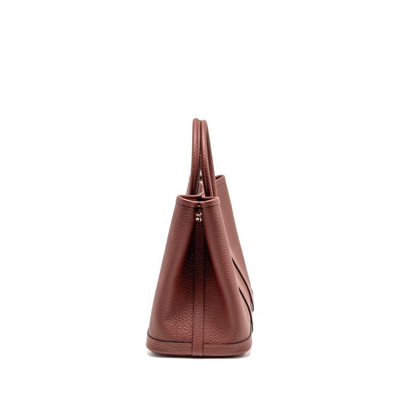 Hermes Garden Party 30 Country leather rouge H SHW stamp Y