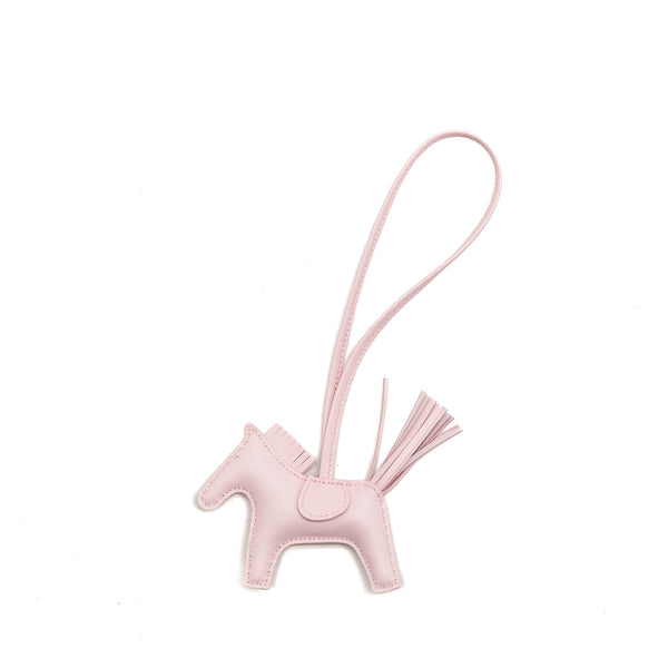 Hermes Rodeo PM Bag Charm Rose Darlro Stamp W