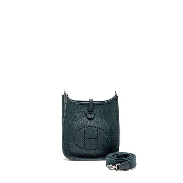 Hermes Mini Evelyne Clemence Vert Cypres SHW Stamp W