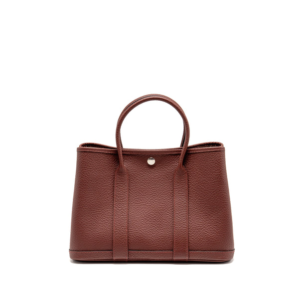 Hermes Garden Party 30 Country leather rouge H SHW stamp Y