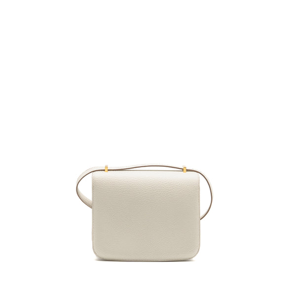 Hermes Mini Constance Chèvre Mysore Mushroom/Biscuit GHW Stamp B