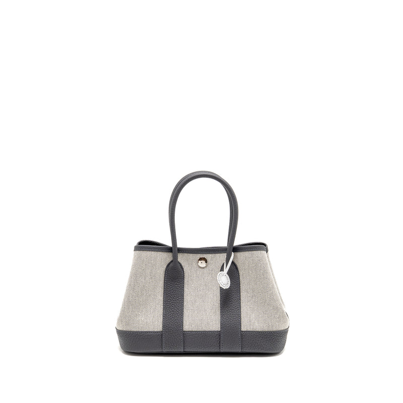 Hermes Neo Garden Party 23 Canvas/Negonda Ecru/Ardoise SHW Stamp K