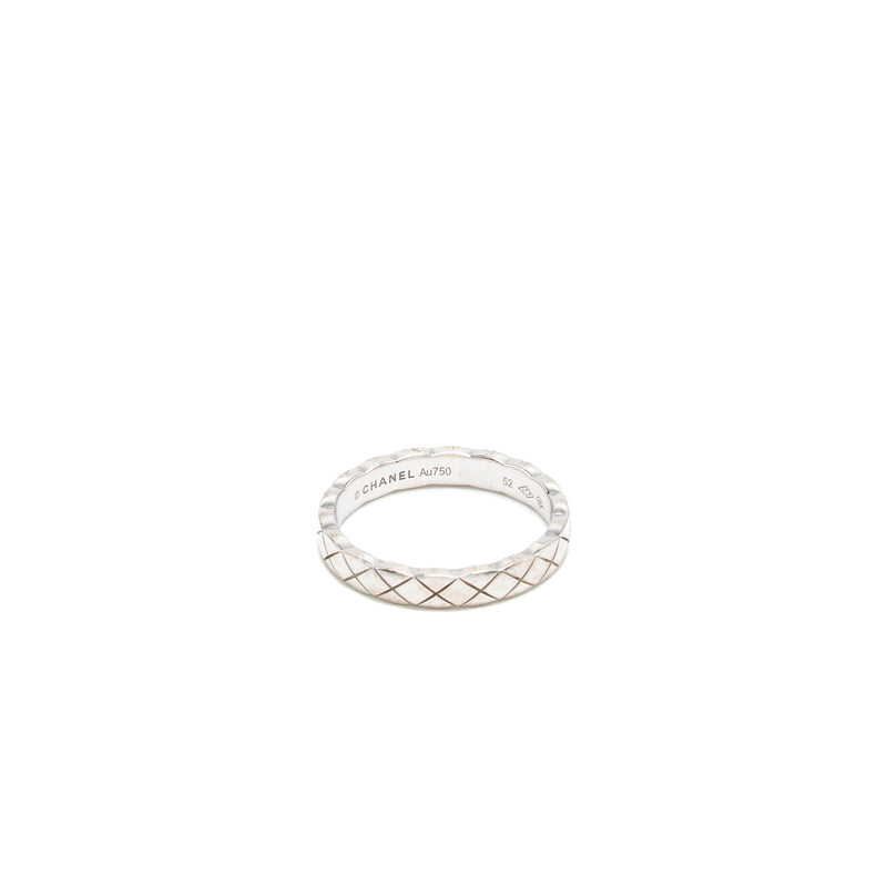 Chanel Size 52 coco crush ring mini version 18k white gold