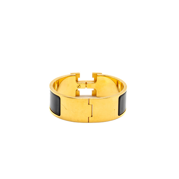 Hermes Size PM Clic Clac H Bracelet Black GHW